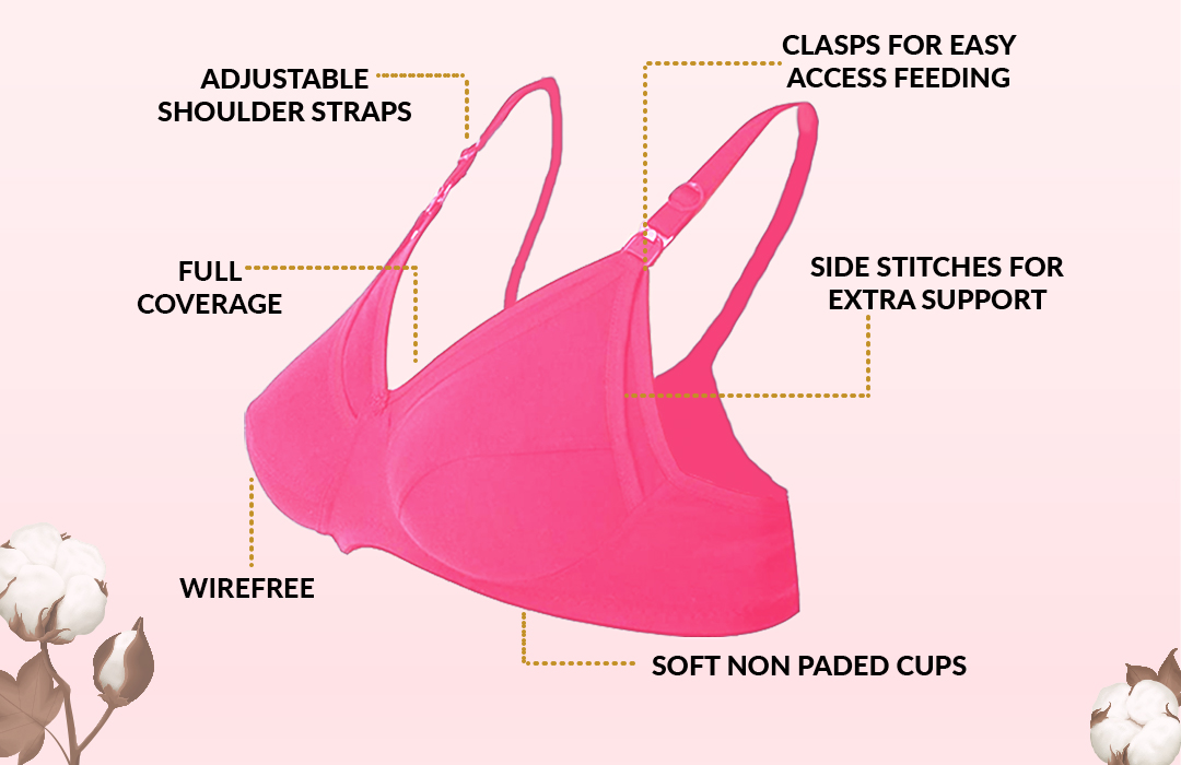 Buy Orenzy Maternity Bra Non Padded Bra _(Pack of 3) Online at Best Prices  in India - JioMart.